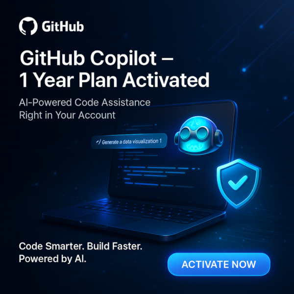 Github Copilot 1 Year – individual Plan In Your Account