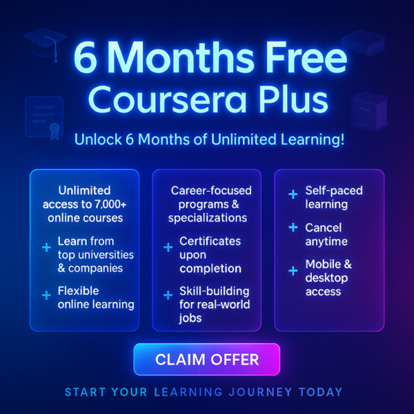 Coursera 6 Months – Plus plan