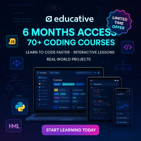 Educative 6 months – 70 courses