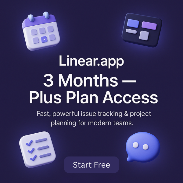 Linear.app 3 months – Plus Plan