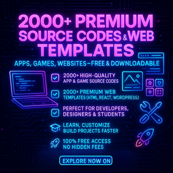 +2000 Source Code (Premium Apps and Games & +2000 paid web templates )