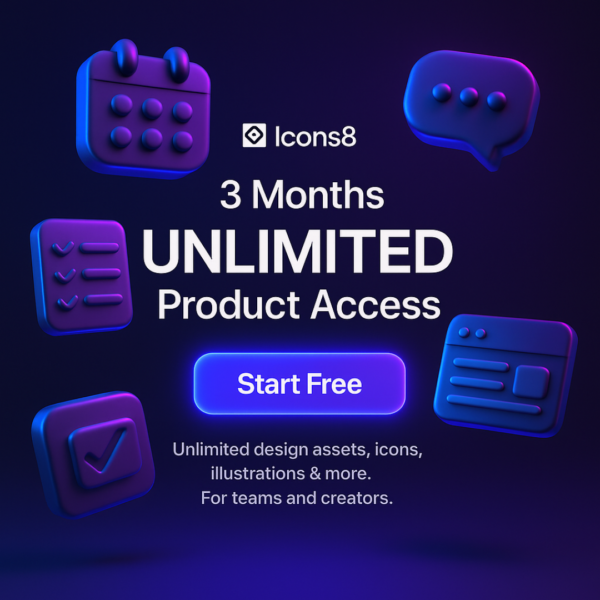 Icons8 3 months – 4 unlimited Product