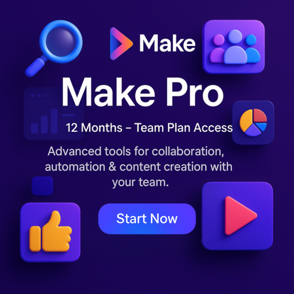 Make Pro 12 months – Team Plan