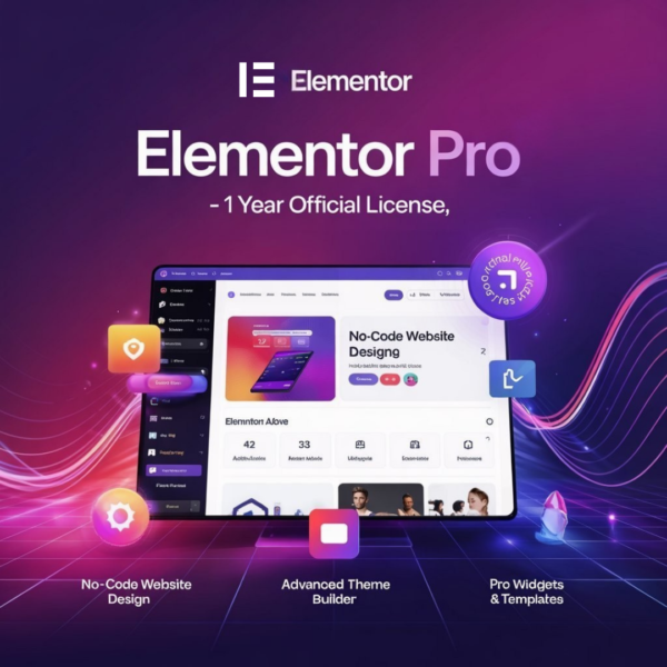 Elementor Pro 1 Year – Official license